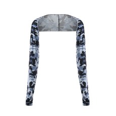 어썸드로우 여성용 골프 스포츠 등커버 팔토시 슬리브, 카모그레이