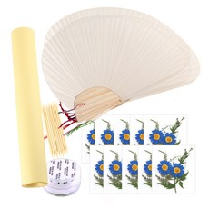 조가비 부채 만들기 압화 체험 패키지 중 10인용, JK316, 1세트
