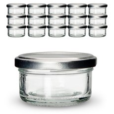 Mir 韓國迷你半玻璃瓶, 16個, 80ml