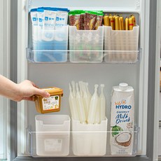ARUA 冰箱飲料層收納整理盒, 半透明