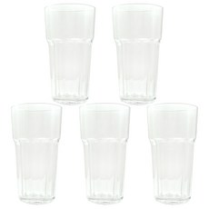 可重複使用八角塑膠咖啡杯 475ml, 5個, 1個