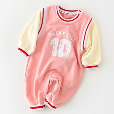 조이멀티 신생아 텐 바스켓 레드 라인 우주복