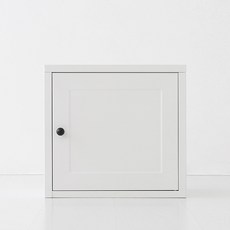 MARKET B MKB 復古箱型單門收納櫃 一般款, 白色