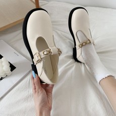 탑시가 여성용 TCR 멜린 체인 버클 메리제인 슈즈