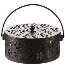 彩色蚊香支架 花紋, 棕金色