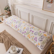 Allode 撞色設計長抱枕套, NO 02 愛之花