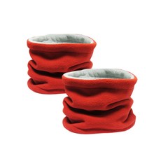 Sicily Cuore 附耳罩刷毛保暖圍脖 2入, 紅色