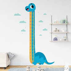 Alleophom 恐龍身高尺壁貼 3入, 藍色