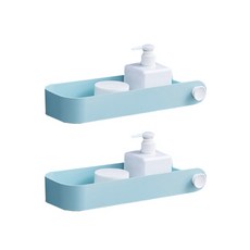 오체어스 깔끔라인 플랫 다용도 선반 일자형, 스카이, 2개