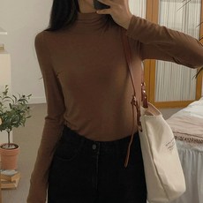 바닐라민트 프롬미스 여성용 텐셀 폴라 티셔츠