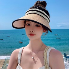 디멜디 여성용 캐주얼 빅챙 썬캡