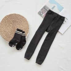 날씨요정 여아용 기모 스타킹 수면 분리 타이즈 레깅스 + 양말 세트