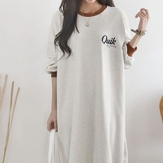 BORIMOM 孕婦印花長袖連身裙 ID394