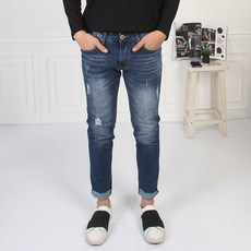 THEMIND 男士大尺碼復古休閒牛仔褲 TM827