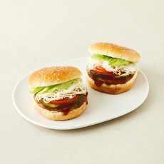 프레시오늘 신선냉장 우리 야채 오리지널 수제버거, 160g, 2개