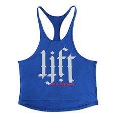 男款字母印花健身房穿搭肌肉版型健身無袖T恤