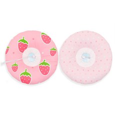 寵物雙面頸圈 雙面防水草莓 M, 1個