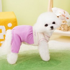 Coco Studio 狗狗鬆餅南瓜胸背帶連身衣, 紫色, 1個