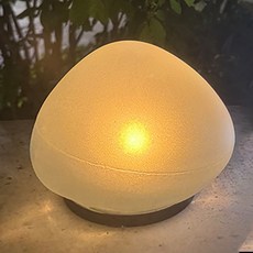 VISANG 太陽能庭園石戶外照明燈 大 144 x 166 x 110 mm, 暖白光