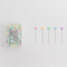 yarna 하트 시침핀, 랜덤발송, 100개