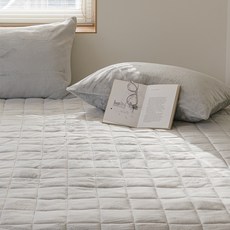 I'M BEDDING Cozyten 柔軟長毛極細纖維保潔墊, 灰色