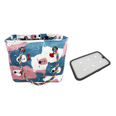 瀝水的沐浴包 小熊紳士 藍色, 1個