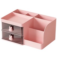 TODAY LIVING 桌面整理收納迷你收納盒 CD_FFU_AL013P, 1個, 粉紅色