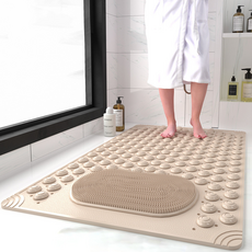 루미온 발세척 미끄럼방지 풋브러쉬, 베이지, 1개, 1개입