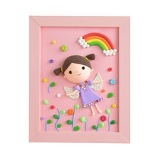 ADICO 粘土相框DIY製作彩虹和紫色仙女, 混色