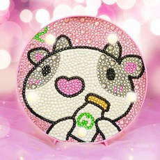 兒童寶石十字繡LED氣氛燈DIY, 13牛奶與乳牛, 1個