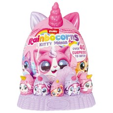 ZURU RAINBOCORNS 彩虹角角兒 狂歡萌貓樂園, 1個, 粉色