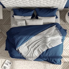 RAUM 최고급소재 호텔식 이불커버, Pulito Blue