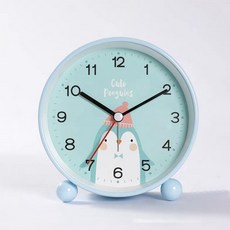 심플리앤 滴答滴答鬧鐘 桌上型時鐘, 藍色企鵝