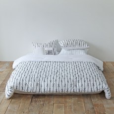 Nubile 蝴蝶結高密度水洗純棉四季被, 深海軍藍