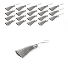 居家生活 基本款流蘇, 銀色, 20個