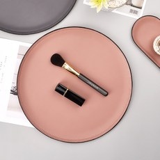 頂級 TCR 手工皮革圓形托盤 3 件, 粉色的