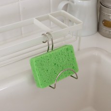 Ram's Home 簡約不鏽鋼菜瓜布掛架 掛鉤式, 1個, 單一顏色