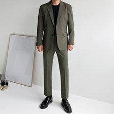 Meosidda 男款西裝外套+長褲套裝