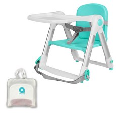 apramo 孩童用折疊餐椅收納包組, 青色