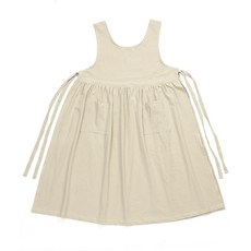 連身裙式圍裙, 燕麥色, 1個