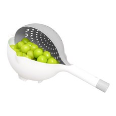 Cleanboss 輕鬆轉瀝水籃, 灰色, 1個