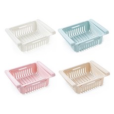 Maket Gamseong 抽屜式冰箱收納架 4入組, 混合顏色, 1套