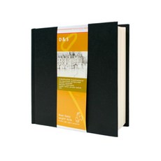 Hahnemühle & S 精裝速寫本黑色方形 140g, 25 x 25 厘米, 80張