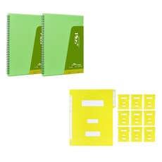 에코청운 플러스 악보화일 A4 40매 연두 2p + 종이 정부화일 10p, 연두(악보화일), 색상랜덤(정부화일), 1개