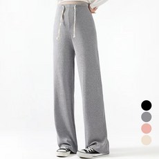 Elsso 女款日常鬆緊抽繩彈力休閒直筒褲