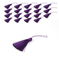 居家生活 基本款流蘇, 紫色, 20個