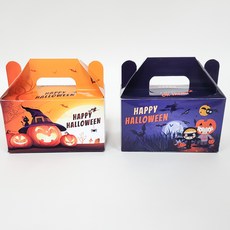 Party Club 萬聖節餅乾盒 2種 x 6入組, 1套, 橘色, 藍色