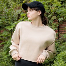 HIH 女款刷毛大學T