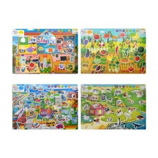 Geurinkijeu 貼了撕壁報 4種組, 綠色的孩子