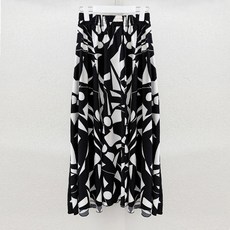 Borimam 配色印花鬆緊長裙 夏季孕婦裝 J449